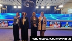 De izquierda a derecha: Eugenia Gutiérrez, Ileana Alvarez, Yanelis Núñez e Imías Fernández