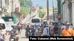Protesta en Diez de Ocubre 
