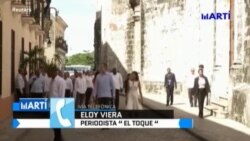Reyes de España se reunieron con cubanos en la embajada de España en la isla