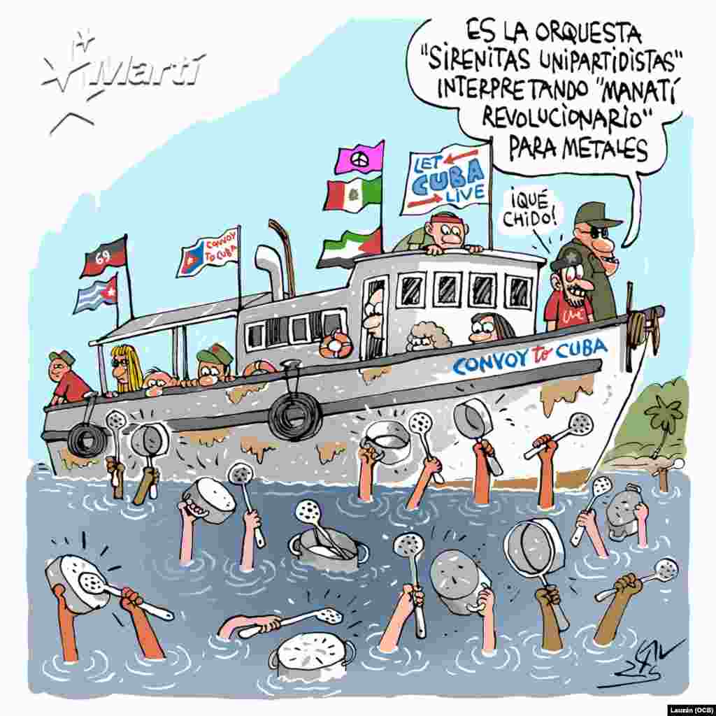 Llega a Cuba la flotilla “Nuestra América Convoy”.