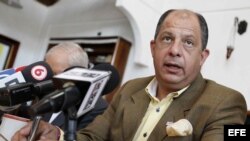El historiador y candidato del centro izquierdista Partido Acción Ciudadana, Luis Guillermo Solís