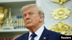 El presidente donald Trump en el evento que marca el lanzamiento de las "Cuentas Trump", en la Casa Blanca, en Washington, este 6 de julio de 2026.