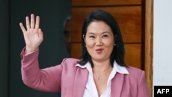 La candidata presidencial peruana del partido Fuerza Popular, Keiko Fujimori 