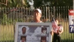 Pinturas de espía cubano v.s. protestas de exiliados en Miami