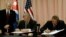 Gustavo Rodríguez Rollero (D), Ministro de Agricultura de Cuba y Thomas Vilsack (I), secretario del Departamento de Agricultura de EEUU, suscriben memorando de entendimiento.