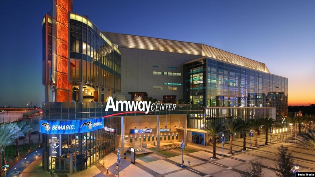 Amway Center en Orlando, donde juega el equipo Magic