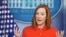 La portavoz de la Casa Blanca, Jen Psaki, durante una rueda de prensa en la residencia presidencial, el 26 de enero de 2021.