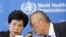 Margaret Chan, directora general de la Organización Mundial de la Salud (OMS) y Keiji Fukuda, el adjunto a director general de la OMS.