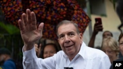 El candidato de la oposición en las presidenciales de Venezuela, Edmundo González. (AP/Ariana Cubillos, Archivo)