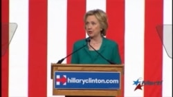 Hillary Clinton pide en Miami el fin del embargo
