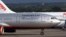 El vuelo de Aeroflot en que debía viajar a Cuba Edward Snowden carretea en el aeropuerto José Martí el lunes, sin el famoso fugitivo a bordo.