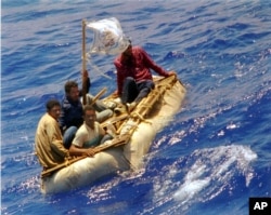 Balseros cubanos el 26 de agosto de 1994.