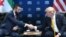 El presidente estadounidense Donald Trump se reúne con el presidente sirio Ahmed al-Sharaa (izquierda) en el marco de la Cumbre de la OTAN en el Complejo Presidencial de Bestepe en Ankara, el 8 de julio de 2026.