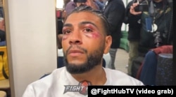 Raymond Muratalla tras derrotar a Andy Cruz. (Captura de video @FightHubTV)