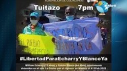 Info Martí | Opositores venezolanos detenidos y enjuiciados por letrero pidiendo la salida de Maduro