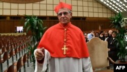El cardenal Juan de la Caridad García, arzobispo de La Habana en el Vaticano en 2019.