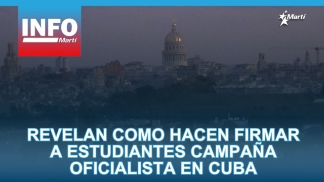 Info Martí | Revelan cómo hacen firmar a estudiantes campaña oficialista en Cuba - abril 23, 2026
