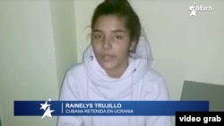 Rainelys Trujillo, retenida en Ucrania, tiene 20 años y es de San Luis, provincia de Pinar del Rio