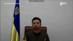 Info Martí | Zelenski, presidente de Ucrania: “Estamos peleando por la libertad que ustedes tienen”