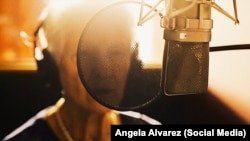 La cantante cubana Angela Alvarez.