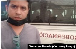 El activista cubano José Armando Pompa González, detenido por las autoridades migratorias en Chiapas, México.