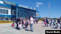 En Jardines del Rey los turistas rusos. 