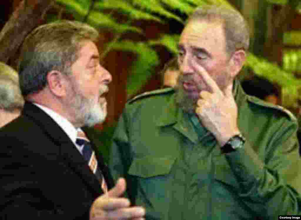 Luis Inácio Lula da Silva y Fidel Castro en los tiempos en los que gobernaban.