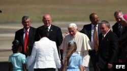 El Papa Benedicto XVI llega a Cuba