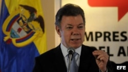 Fotografía de archivo del presidente de Colombia, Juan Manuel Santos.
