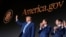 El presidente Donald Trump durante el lanzamiento de America.gov.
