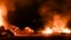 Detalle de una protesta callejera en Cuba. Cada vez es más frecuente que los cubanos incendien basura a modo desobediencia civil.