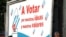 Cuba, un cartel alusivo a las elecciones generales 