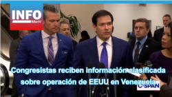 Congresistas reciben información clasificada sobre operación en Venezuela