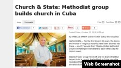 El pastor Doug Hinchcliff, de la iglesia Wesley United Methodist Church, en Harlingen, Texas.