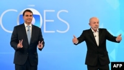 Flavio Bolsonaro y Lula Da Silva disputan este domingo en las urnas la presidencial de Brasil.