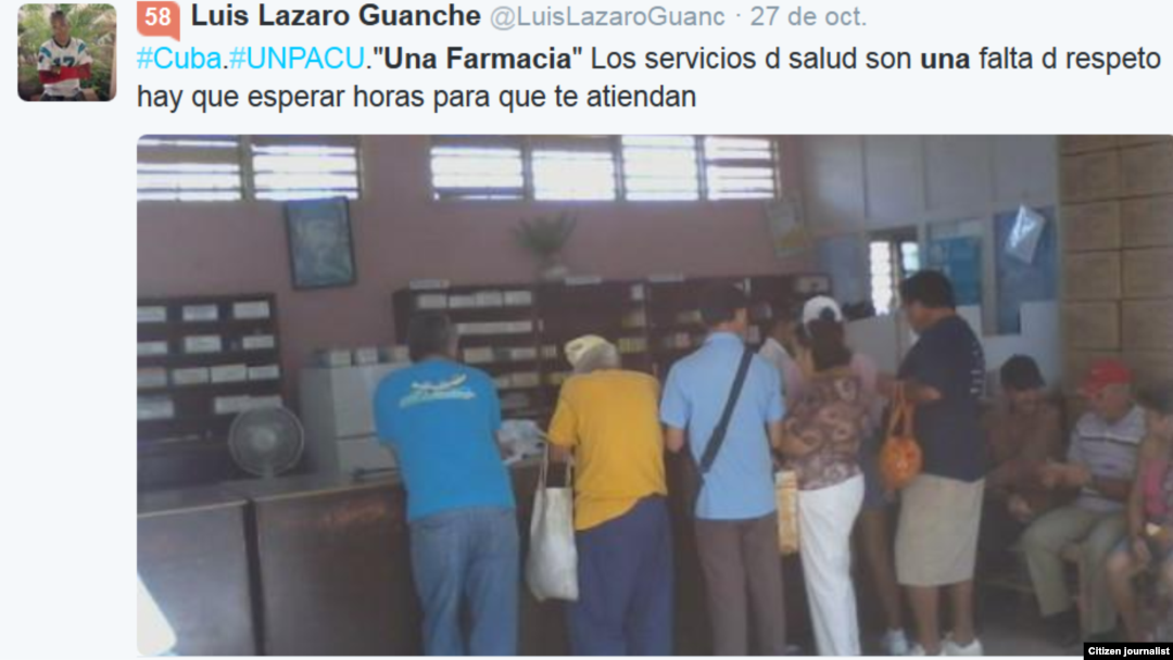Reporta Cuba. Farmacias. Foto: @LuisLazaroGuanch.