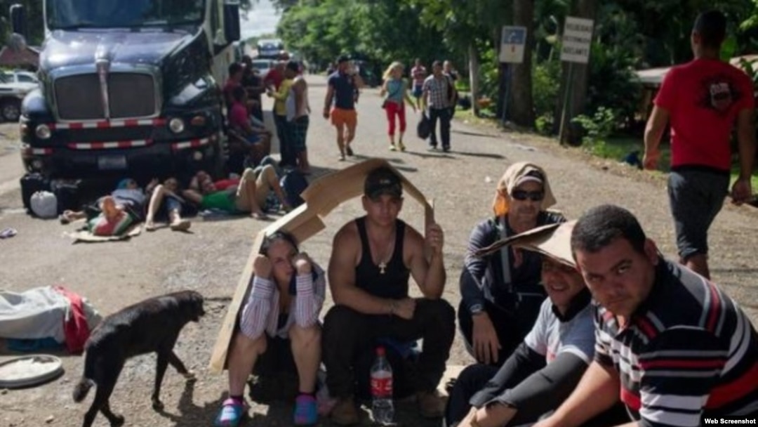 Cubanos varados en Costa Rica. (Cubanet)