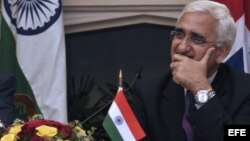 El ministro de Exteriores indio, Salman Kurshid.