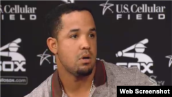 José Abreu participó el martes en una rueda de prensa en el US Cellular Field de Chicago.