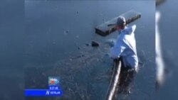 Barco derrama petróleo en la bahía de Matanzas