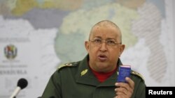 ARCHIVO. Hugo Chavez en Miraflores.