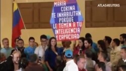 Corina Machado reta a Nicolás Maduro y dice que no cumplirá la inhabilitación