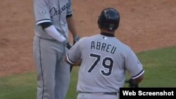 José Abreu conectó su noveno jonrón de la temporada 2015.