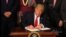 Presidente Trump analiza con el Senado amenazas de Corea del Norte