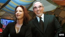 Fotografía de archivo de Gloria y Emilio Estefan. 