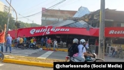 Daños causados por el terremoto en la ciudad de Cali. 