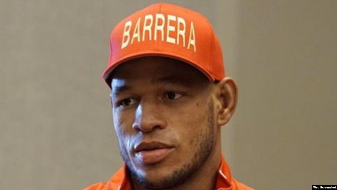 El boxeador cubano Sullivan Barrera.