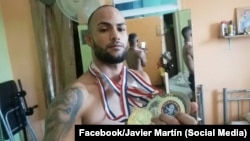 Javier Ernesto Marín Gutiérrez, campeón de artes marciales mixtas, encarcelado en Cuba por manifestarse