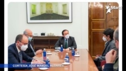 Info Martí | En España, Yunior García se reúne con el Ministro de Exteriores José Manuel Albares