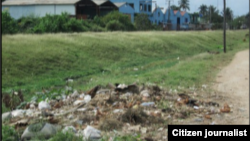 Reporta Cuba. Vertederos en Los Arabos.